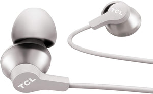TCL ELIT100 in-ear Earbuds Hi-Res Wired Noise Isolating Headphones with Built-in Mic – Cement Gray