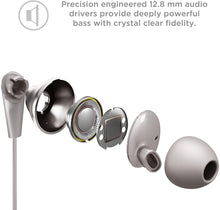 Load image into Gallery viewer, TCL ELIT300 in-Ear Earbuds Hi-Res Wired Dual Driver Headphones with Piezo Drivers and Built-in Mic – Cement Gray
