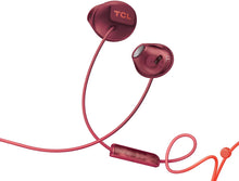 Load image into Gallery viewer, TCL SOCL200 in-Ear Earbuds Wired Headphones with 12.2mm Speaker Drivers for Rich Bass and Clear Sound, Built-in Mic - Sunset Orange, One Size
