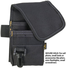 Load image into Gallery viewer, CLC Custom Leathercraft 1104 - 4 Pocket Multi-Purpose Poly Tool Holder, Cell Phone Holder
