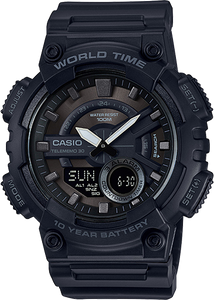 Casio AEQ110W 1BV Blk Ana Digi Watch
